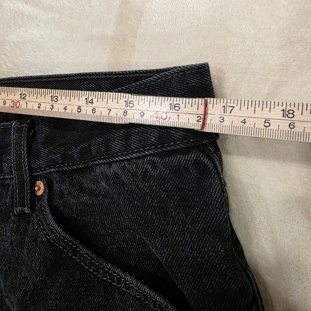 Vintage Levi's 550 Relaxed Fit Black Jeans Mens 34x34 Tapered Leg 00550-0260 Y2K - Picture 3 of 10